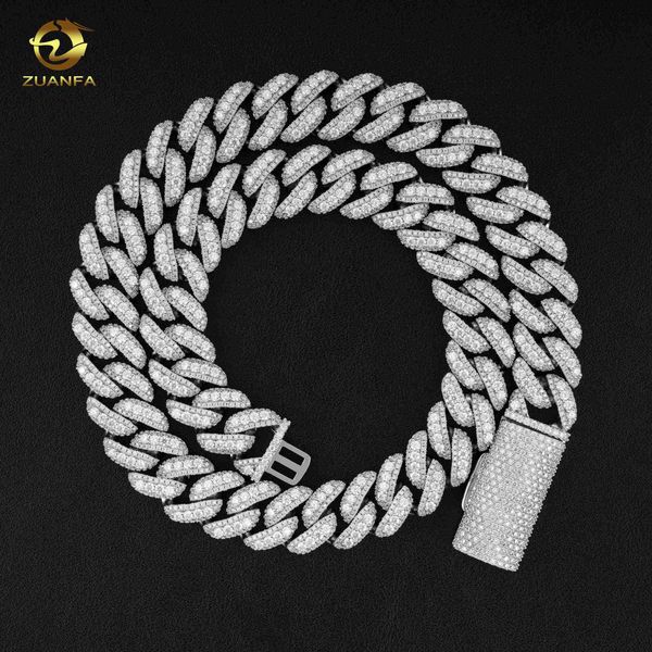 16mm mens iced out jewelry miami cuban link necklace hip hop lab diamond moissanite bling prong cuban link chain, Silver
16mm mens iced out jewelry miami cuban link necklace hip hop lab diamond moissanite bling prong cuban link chain, Silver