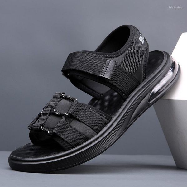 sandals men's leisure flat beach shoes air cushion elevated man waterproof non-slip for men sandale homme, Black
sandals men's leisure flat beach shoes air cushion elevated man waterproof non-slip for men sandale homme, Black