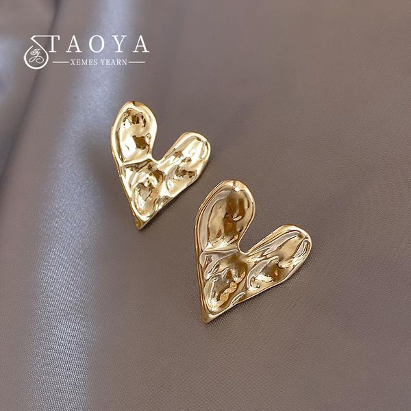 stud design sense concave convex uneven gold colour heart earrings korean fashion jewelry party unusual accessories for womens gift 230710, Golden;silver
stud design sense concave convex uneven gold colour heart earrings korean fashion jewelry party unusual accessories for womens gift 230710, Golden;silver