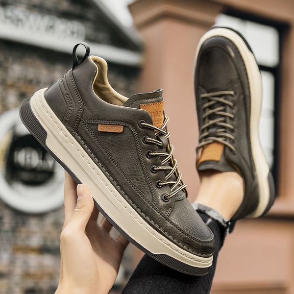 dress shoes men s work labor insurance casual leather all match waterproof non slip sneakers 230710, Black
dress shoes men s work labor insurance casual leather all match waterproof non slip sneakers 230710, Black
