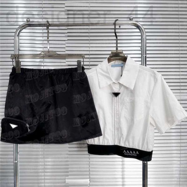 women's blouses & shirts designer women cropped skirts suits metal chain t shirt short skirt fashion sets for lady zbg4, White
women's blouses & shirts designer women cropped skirts suits metal chain t shirt short skirt fashion sets for lady zbg4, White