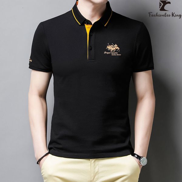 men's polos korean fashion men's embroidered polo shirt luxury cotton for summer casual lapel short sleeves tshirt 230710, White;black
men's polos korean fashion men's embroidered polo shirt luxury cotton for summer casual lapel short sleeves tshirt 230710, White;black