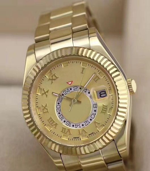 16 style watches 42mm sky-dweller gmt workin 326938 326934 326935 18k gold steel asia 2813 movement mechanical automatic mens watch men', Slivery;brown
16 style watches 42mm sky-dweller gmt workin 326938 326934 326935 18k gold steel asia 2813 movement mechanical automatic mens watch men', Slivery;brown