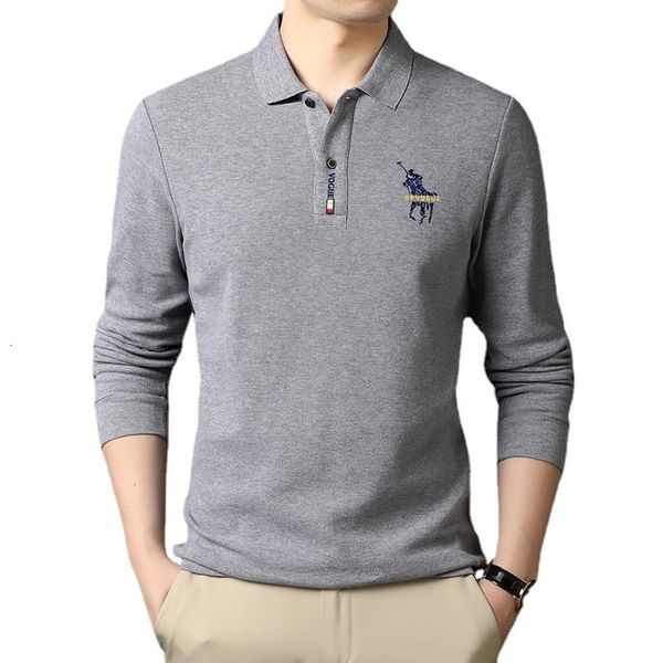 mens polos solid color embroidery lapel longsleeved tshirt casual business outdoor polo shirt 230710, White;black
mens polos solid color embroidery lapel longsleeved tshirt casual business outdoor polo shirt 230710, White;black