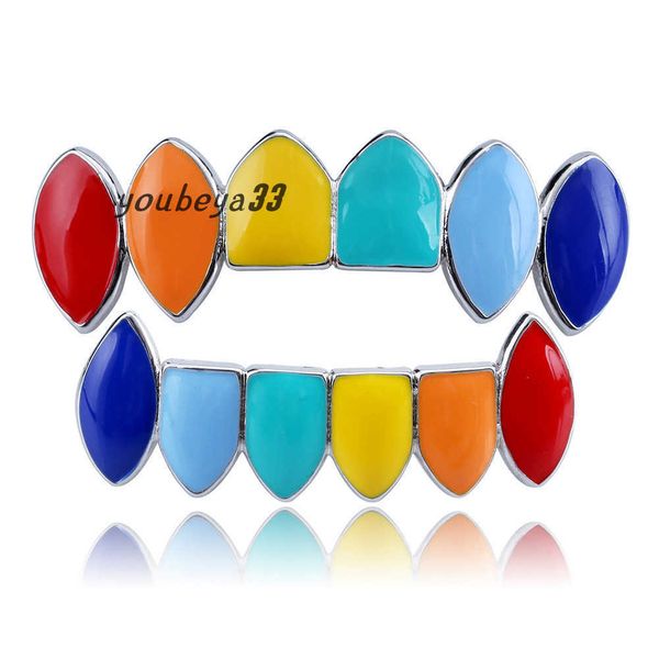new hip hop gold silver teeth grillz bottom colorful grills dental mouth cosplay party tooth rapper jewelry, Black
new hip hop gold silver teeth grillz bottom colorful grills dental mouth cosplay party tooth rapper jewelry, Black