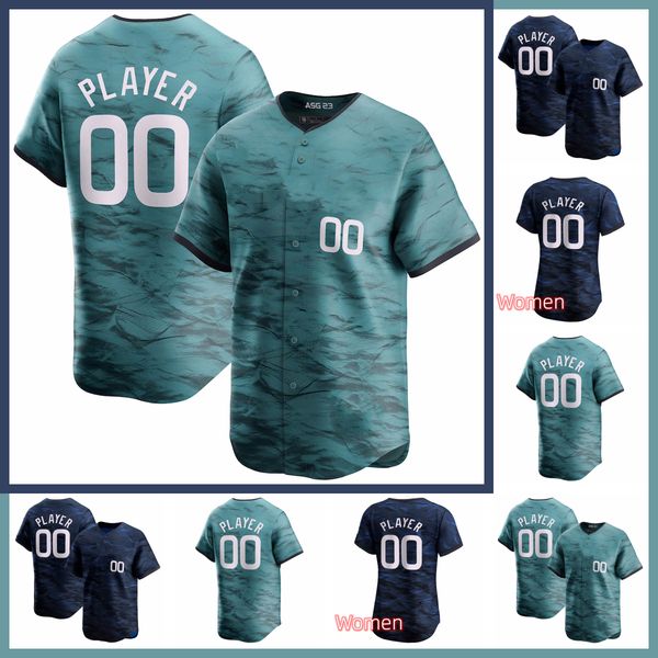 2023 all-star baseball jersey 99 aaron judge 11 rafael devers 25 byron buxton 17 shohei ohtani 27 mike trout corbin carroll 13 ronald acuna, Blue;black
2023 all-star baseball jersey 99 aaron judge 11 rafael devers 25 byron buxton 17 shohei ohtani 27 mike trout corbin carroll 13 ronald acuna, Blue;black