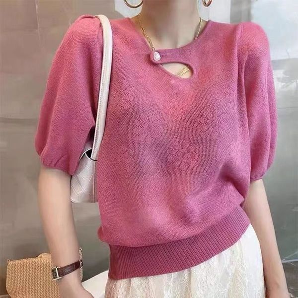 women s t shirt retro harajuku knitted short sleeves t shirt crop korean fashion summer pullover outerwear luxury designer clothing 230707, White
women s t shirt retro harajuku knitted short sleeves t shirt crop korean fashion summer pullover outerwear luxury designer clothing 230707, White