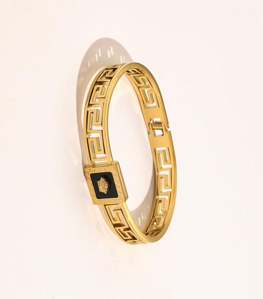 new style bracelets women bangle luxury designer jewelry 18k gold plated stainless steel wedding lovers gift bangles accessories w3267837, Black
new style bracelets women bangle luxury designer jewelry 18k gold plated stainless steel wedding lovers gift bangles accessories w3267837, Black