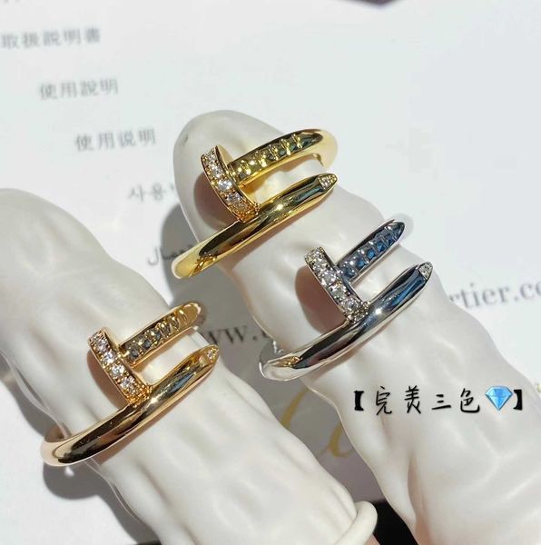 high version jiao fei mei adopts carti's classic high edition fashion end diamond 18k gold rose nail ring for women hkfj, Silver
high version jiao fei mei adopts carti's classic high edition fashion end diamond 18k gold rose nail ring for women hkfj, Silver