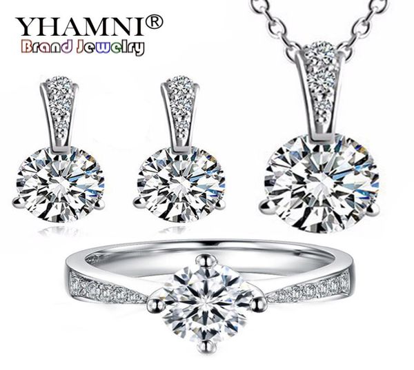 yhamni yhamni 925 sterling silver jewelry sets 6mm 1 ct cz diamant necklace earrings set bridal jewelry sets for women tzp0176895020, Slivery;golden
yhamni yhamni 925 sterling silver jewelry sets 6mm 1 ct cz diamant necklace earrings set bridal jewelry sets for women tzp0176895020, Slivery;golden