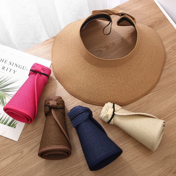 stingy brim hats women roll up visor wide brimmed straw hat summer foldable beach travel bow fisherman shade sun 230710, Blue;gray
stingy brim hats women roll up visor wide brimmed straw hat summer foldable beach travel bow fisherman shade sun 230710, Blue;gray