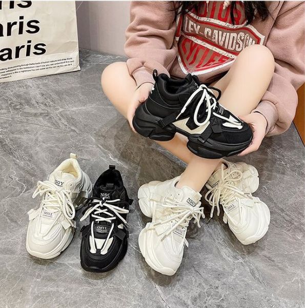 women chunky sneakers breathable mesh mixed colors tennis sneaker platform sports shoes trend cool female shoes, Black
women chunky sneakers breathable mesh mixed colors tennis sneaker platform sports shoes trend cool female shoes, Black