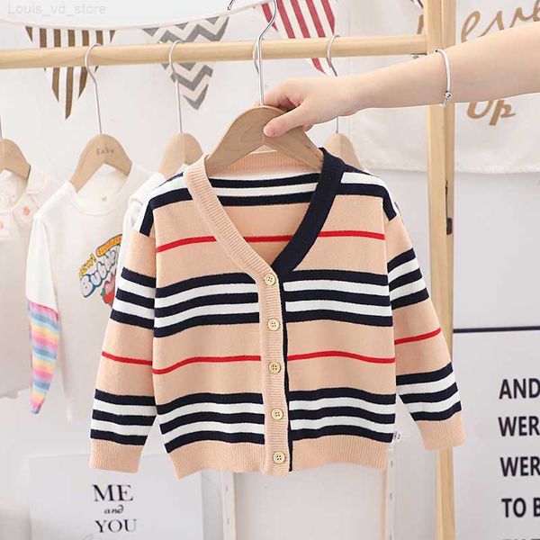 pullover spring kids baby autumn winter full sleeve stripe knit coat toddler boys children girls cardigan sweater y1026 l230710, Blue
pullover spring kids baby autumn winter full sleeve stripe knit coat toddler boys children girls cardigan sweater y1026 l230710, Blue