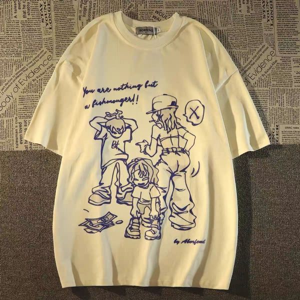 womens tshirt cotton american retro hip hop cartoon short sleeve tshirt for men and women summer loose versatile ins fashion brand hiphop 23, White
womens tshirt cotton american retro hip hop cartoon short sleeve tshirt for men and women summer loose versatile ins fashion brand hiphop 23, White