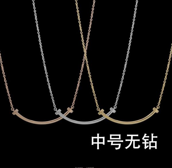 pendant necklaces european and american designer brands fashion jewelry letters medium size smile glossy necklace, Silver
pendant necklaces european and american designer brands fashion jewelry letters medium size smile glossy necklace, Silver