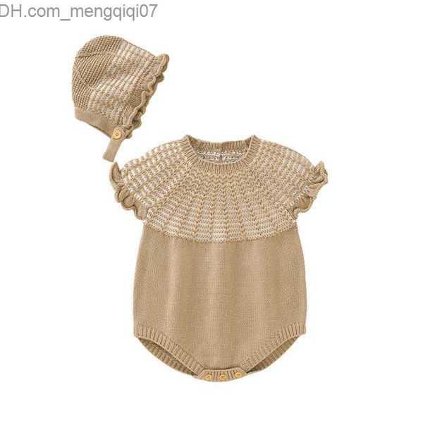 rompers baby skin-tight garment autumn casual sleeveless baby girl knitting onesie hat set spring children's clothing 2 pieces 0-18m z2, Blue 
rompers baby skin-tight garment autumn casual sleeveless baby girl knitting onesie hat set spring children's clothing 2 pieces 0-18m z2, Blue