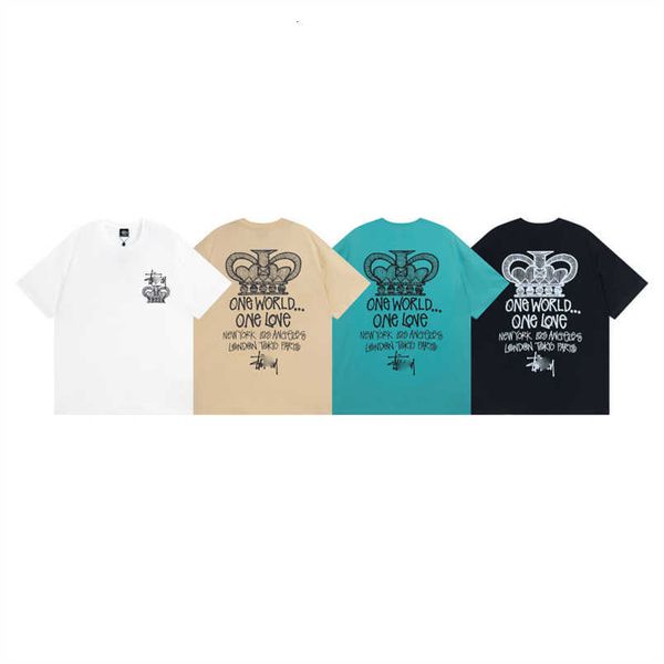 2023 new mens t-shirts stussys shirt crown letter printed short sleeve womens summer european american fashion hip hop cotton loose casual t, White;black
2023 new mens t-shirts stussys shirt crown letter printed short sleeve womens summer european american fashion hip hop cotton loose casual t, White;black
