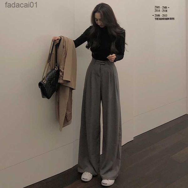 mazefeng 2019 spring autumn female solid wide leg pants women full length pants ladies simple casual straight pants l230621, Black;white 
mazefeng 2019 spring autumn female solid wide leg pants women full length pants ladies simple casual straight pants l230621, Black;white