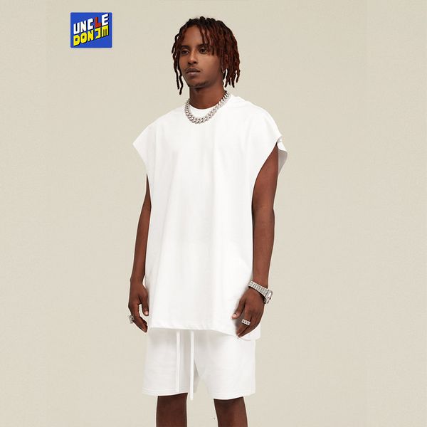 men' tank sports solid loose tank summer sleeveless men designer men clothing cotton vest men gym clothing 230710, White;black
men' tank sports solid loose tank summer sleeveless men designer men clothing cotton vest men gym clothing 230710, White;black