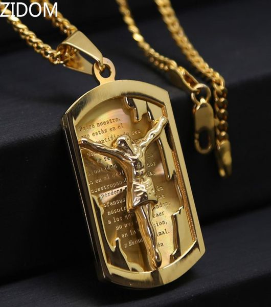 mens gold color lord039s prayer crucifix jesus piece christ dog tag pendant 24quotinch miami cuban chain hip hop necklace5746056, Silver
mens gold color lord039s prayer crucifix jesus piece christ dog tag pendant 24quotinch miami cuban chain hip hop necklace5746056, Silver