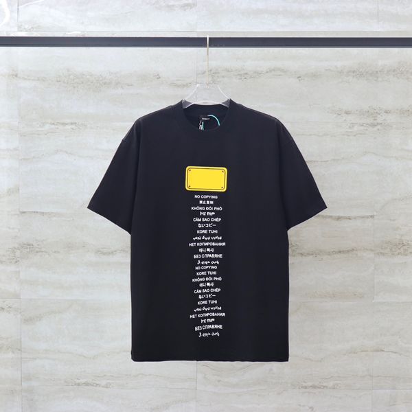 23ss t shirt high street tee vintage spring summer short sleeve skateboard multi language men tshirt jul 10, Black;brown
23ss t shirt high street tee vintage spring summer short sleeve skateboard multi language men tshirt jul 10, Black;brown