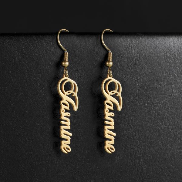 hoop huggie sipuris stainless steel personalized customize name dangle earrings jewelry for women girls custom drop earring fashion 230710, Golden;silver
hoop huggie sipuris stainless steel personalized customize name dangle earrings jewelry for women girls custom drop earring fashion 230710, Golden;silver
