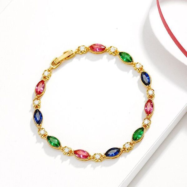 chain mxgxfam 175cm3cm green red zircon bracelets for women fashion jewelry pure gold color 24 k 230710, Black
chain mxgxfam 175cm3cm green red zircon bracelets for women fashion jewelry pure gold color 24 k 230710, Black