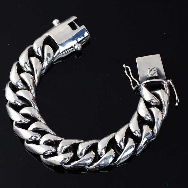 vintage 925 silver punk personality men's trendy bracelets european and american silver jewelry trend wide chain bracelet
vintage 925 silver punk personality men's trendy bracelets european and american silver jewelry trend wide chain bracelet