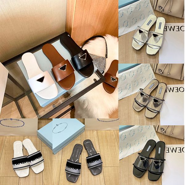 women designers slipper sandals flat slides flip flops summer genuine triangle leather outdoor loafers bath shoes beachwear slippers black w
women designers slipper sandals flat slides flip flops summer genuine triangle leather outdoor loafers bath shoes beachwear slippers black w
