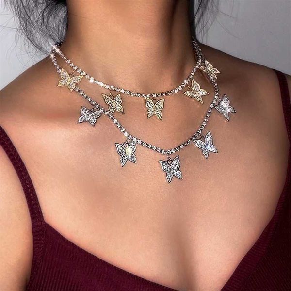 pendant necklaces ice out new women butterfly crystal tennis chain choker necklace bohemia fashion rhinestone metal wedding party jewelry 23, Silver
pendant necklaces ice out new women butterfly crystal tennis chain choker necklace bohemia fashion rhinestone metal wedding party jewelry 23, Silver