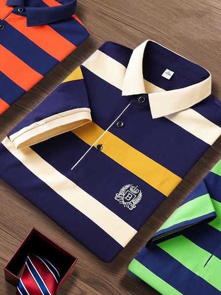men's polos gaaj striped polo men business cotton brand poloshirt summer casual shirts classic embroidered dress fashion social tees 2, White;black
men's polos gaaj striped polo men business cotton brand poloshirt summer casual shirts classic embroidered dress fashion social tees 2, White;black