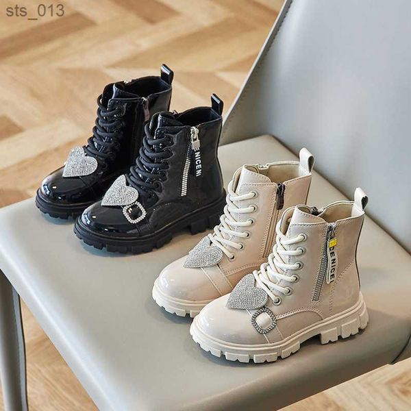 children ankle boots with love rhinestones buckle glossy cool girls boots 2023 elegant kids shoes versatile soft non-slip chic l230518, Black;grey
children ankle boots with love rhinestones buckle glossy cool girls boots 2023 elegant kids shoes versatile soft non-slip chic l230518, Black;grey