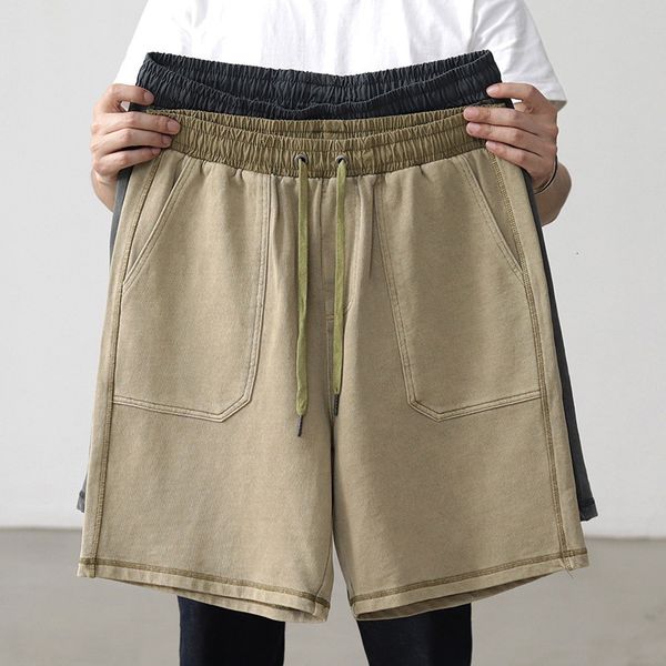 mens shorts summer japanese retro heavyweight knitted straight washed pure cotton drawstring loose sports fivepoint pants 230710, White;black
mens shorts summer japanese retro heavyweight knitted straight washed pure cotton drawstring loose sports fivepoint pants 230710, White;black