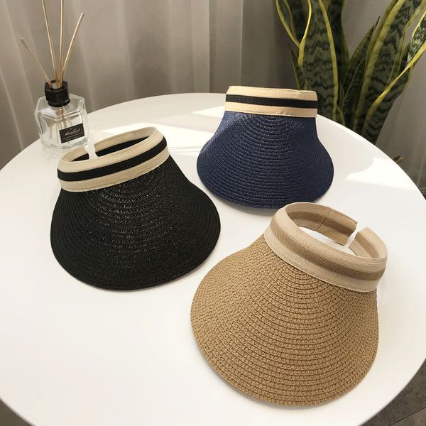 wide brim hats bucket summer empty sun hat anti uv female outdoor visor cap casual shade straw large beach sunhat lady 230710, Blue;gray
wide brim hats bucket summer empty sun hat anti uv female outdoor visor cap casual shade straw large beach sunhat lady 230710, Blue;gray