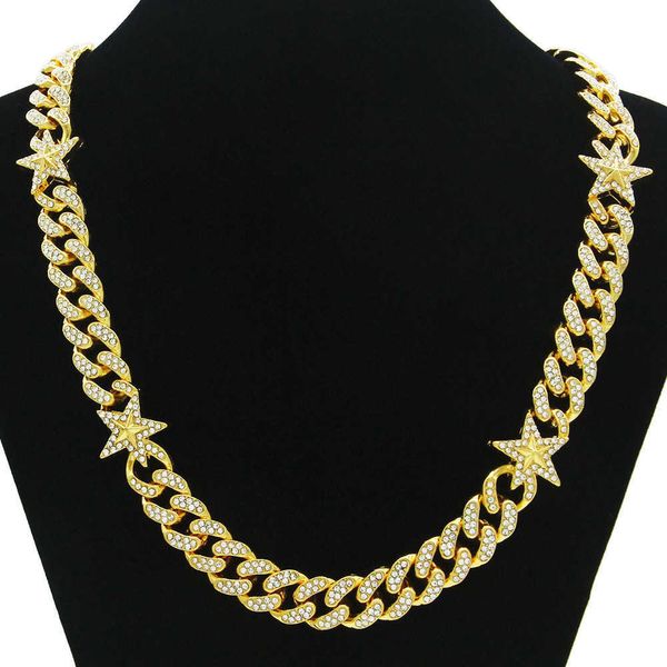 hip hop diamond star cuba chain necklace accessories personalized nightclub hip-hop decorative pendant accessories, Black
hip hop diamond star cuba chain necklace accessories personalized nightclub hip-hop decorative pendant accessories, Black