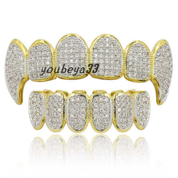 hip hop grillz luxury glaring zircon micro pave dental grills 2019 fashion men women 18k gold plated teeth brace 2-piece set wholesale lp022, Black
hip hop grillz luxury glaring zircon micro pave dental grills 2019 fashion men women 18k gold plated teeth brace 2-piece set wholesale lp022, Black