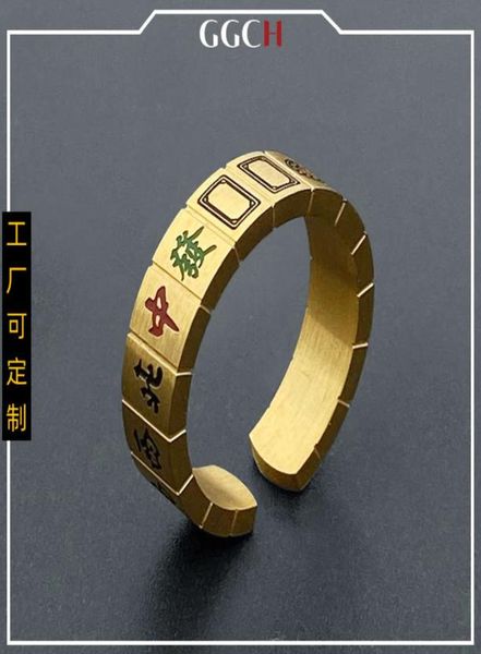 thirteen yao mahjong creative fashion titanium steel open ring men039s and women039s trend personality versatile ring jewelr4029990, Black
thirteen yao mahjong creative fashion titanium steel open ring men039s and women039s trend personality versatile ring jewelr4029990, Black