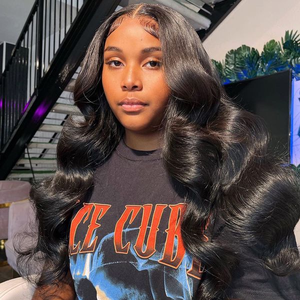 glueless wig human hair ready to wear body wave lace front wig human wig pre cut hd transparent 4x4 closure wig, Black;brown 
glueless wig human hair ready to wear body wave lace front wig human wig pre cut hd transparent 4x4 closure wig, Black;brown