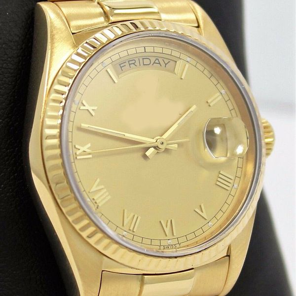 228238 18k yellow gold roman dial 40mm box asia 3235 automatic mens men's watch, Slivery;brown
228238 18k yellow gold roman dial 40mm box asia 3235 automatic mens men's watch, Slivery;brown