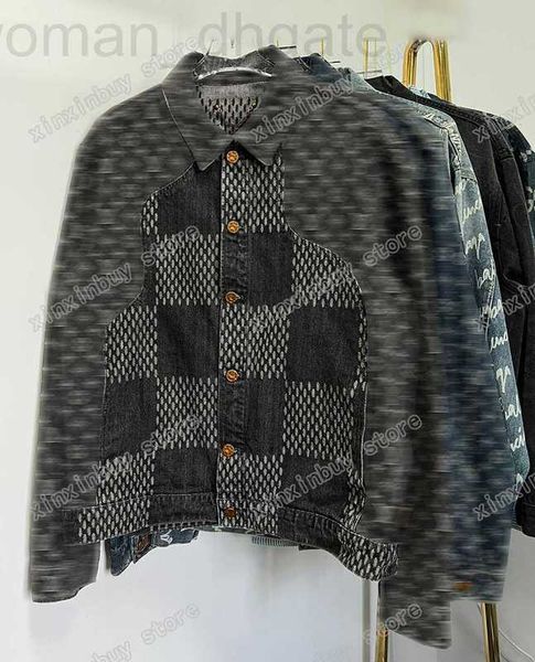 men's plus size outerwear & coats designer xinxinbuy men jacket panelled denim jacquard letter paris long sleeve women black khaki blue, Black;brown
men's plus size outerwear & coats designer xinxinbuy men jacket panelled denim jacquard letter paris long sleeve women black khaki blue, Black;brown