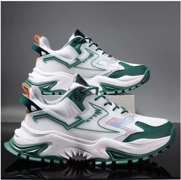 new men's sports shoes casual fashion joker trend stitching wear-resistant men's shoes running shoes, Black
new men's sports shoes casual fashion joker trend stitching wear-resistant men's shoes running shoes, Black