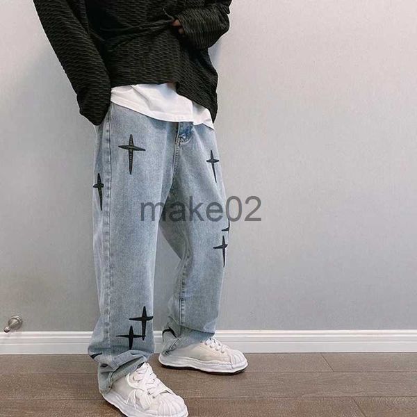 men's jeans wide leg cargo pants 2022 streetwear baggy men jeans spring autumn men korean fashion loose straight male brand clothing y2, Blue
men's jeans wide leg cargo pants 2022 streetwear baggy men jeans spring autumn men korean fashion loose straight male brand clothing y2, Blue