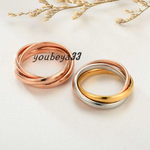 rose gold 3 rings wrapped lovers finger ring band wedding engagement rings for couples new titanium stainless steel gold silver color jewelr
rose gold 3 rings wrapped lovers finger ring band wedding engagement rings for couples new titanium stainless steel gold silver color jewelr
