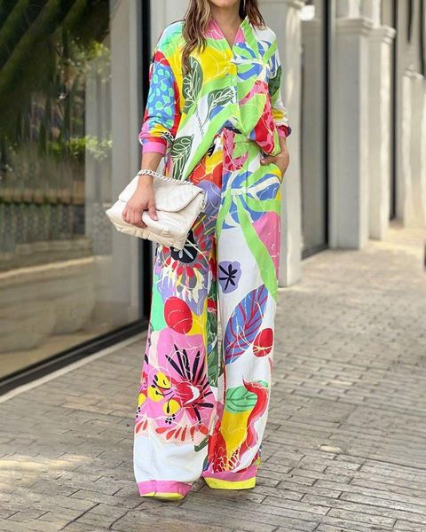 dress vazn 2022 autumn highend shirt set daily chiffon young vintage print full sleeve + long wide leg pants slim women 2 piece set, White
dress vazn 2022 autumn highend shirt set daily chiffon young vintage print full sleeve + long wide leg pants slim women 2 piece set, White