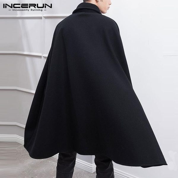 parkas incerun 2023 fashion men cloak coats solid color one button lapel cape trench streetwear winter faux blends overcoat men jackets, Black
parkas incerun 2023 fashion men cloak coats solid color one button lapel cape trench streetwear winter faux blends overcoat men jackets, Black