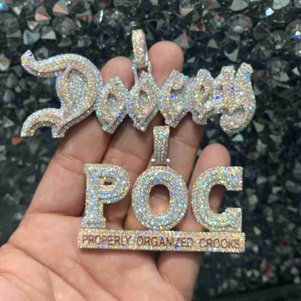hip hop fine jewelry customized 925 sterling silver two tone plated vvs moissanite pass diamond test custom name necklace
hip hop fine jewelry customized 925 sterling silver two tone plated vvs moissanite pass diamond test custom name necklace