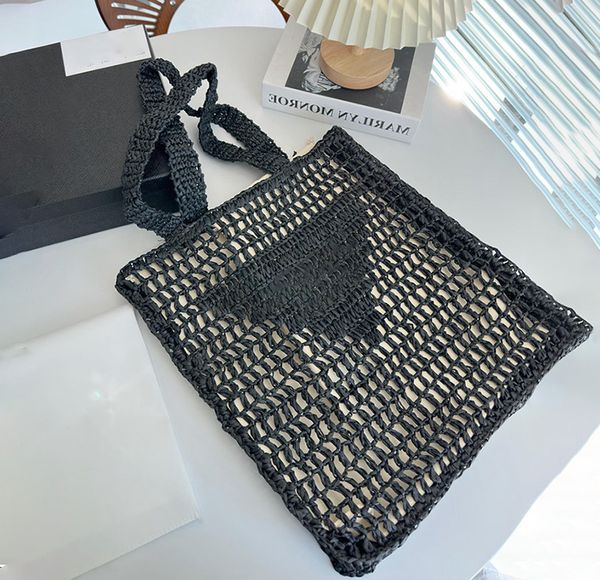 womens black crochet tote bags woven fashion handles 36x38 cm straw totes embroidered letter logo bag fabric shop handbag summer
womens black crochet tote bags woven fashion handles 36x38 cm straw totes embroidered letter logo bag fabric shop handbag summer