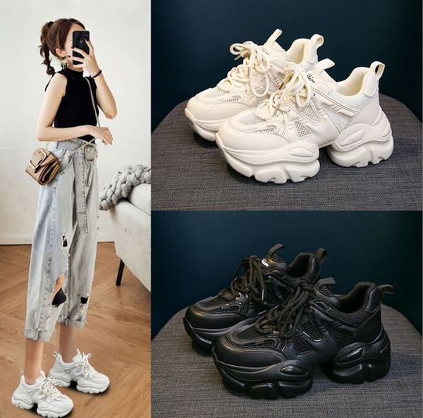 platform shoes fashion comfortable lace-up mesh sneakers women's all-match walking shoes casual shoes for women boots 35-40, Black
platform shoes fashion comfortable lace-up mesh sneakers women's all-match walking shoes casual shoes for women boots 35-40, Black