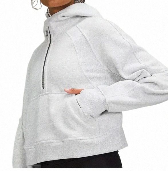 lu-088 womens jackets hoodys plus velvet autumn and winter yoga hoodie scuba thickening sports half zipper terry designer sweater d5b2#, Black;brown
lu-088 womens jackets hoodys plus velvet autumn and winter yoga hoodie scuba thickening sports half zipper terry designer sweater d5b2#, Black;brown