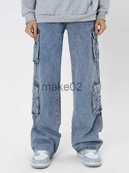 men's jeans retro cargo pants loose jeans men's fashion 90s street clothing wide leg high waist straight y2k jeans pants work clot, Blue
men's jeans retro cargo pants loose jeans men's fashion 90s street clothing wide leg high waist straight y2k jeans pants work clot, Blue